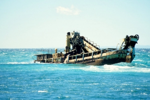 Shipwrecks at Tangaloome beach
