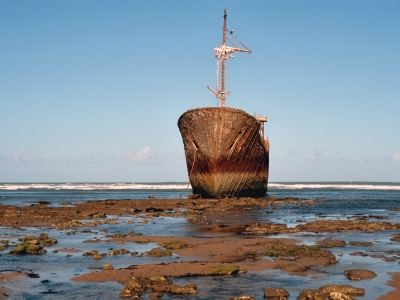 Shipwreck name: Unknown (Fishing vessel near El Boudjoir)